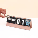 Black Quoted Desk Top Perpetual Calendar 2026