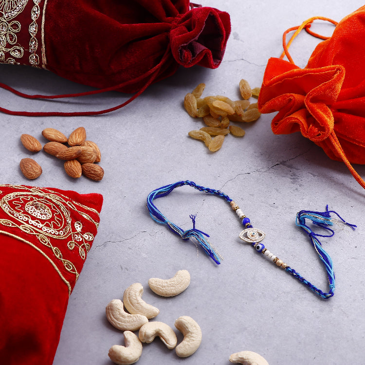 Gaze Of Protection Rakhi with Kaju Badam 100 GM