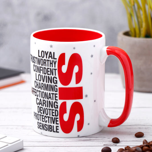 Archies Quoted Ceramic Mug - Sis