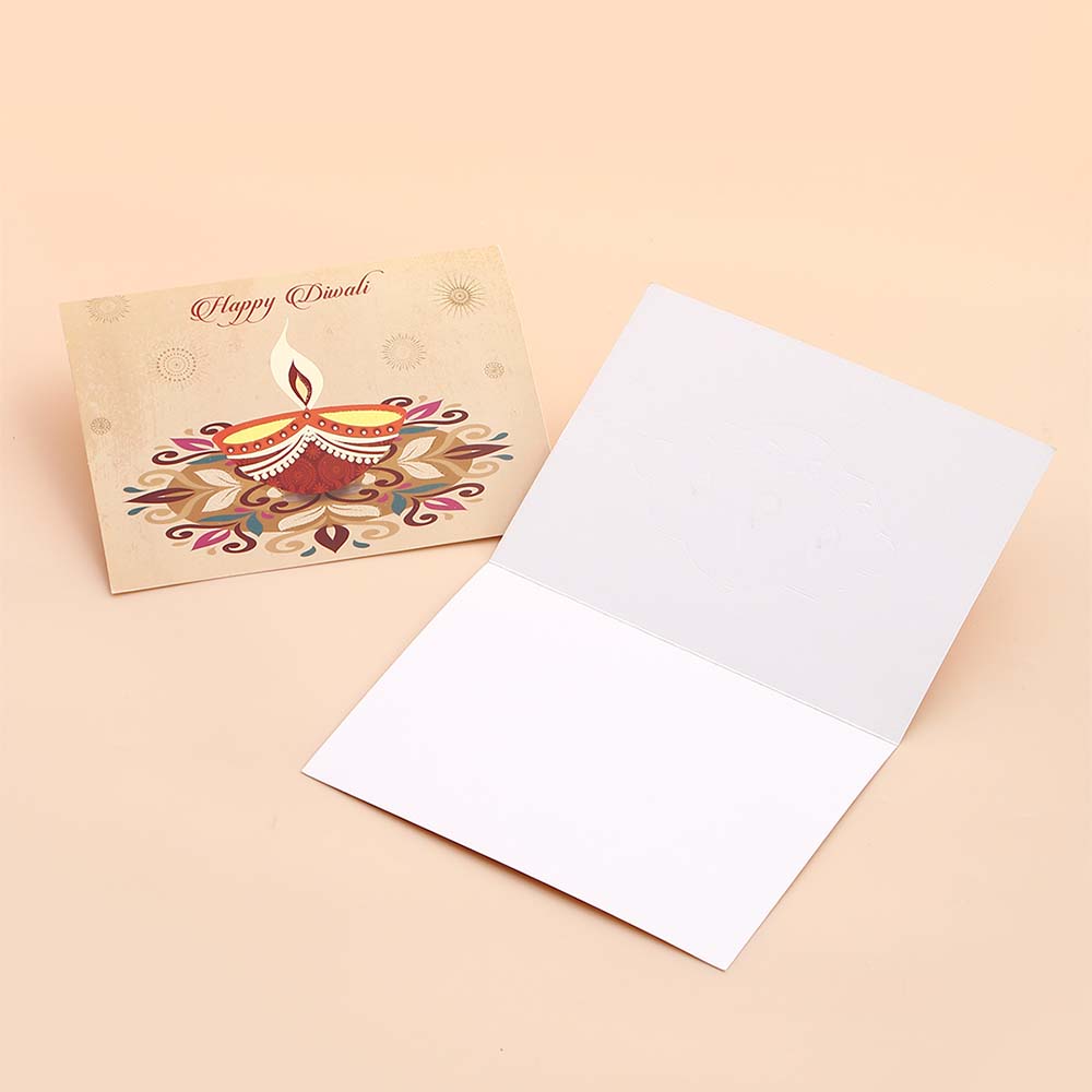 Heartfelt Diwali Seasons Greeting Card Pack Of 10