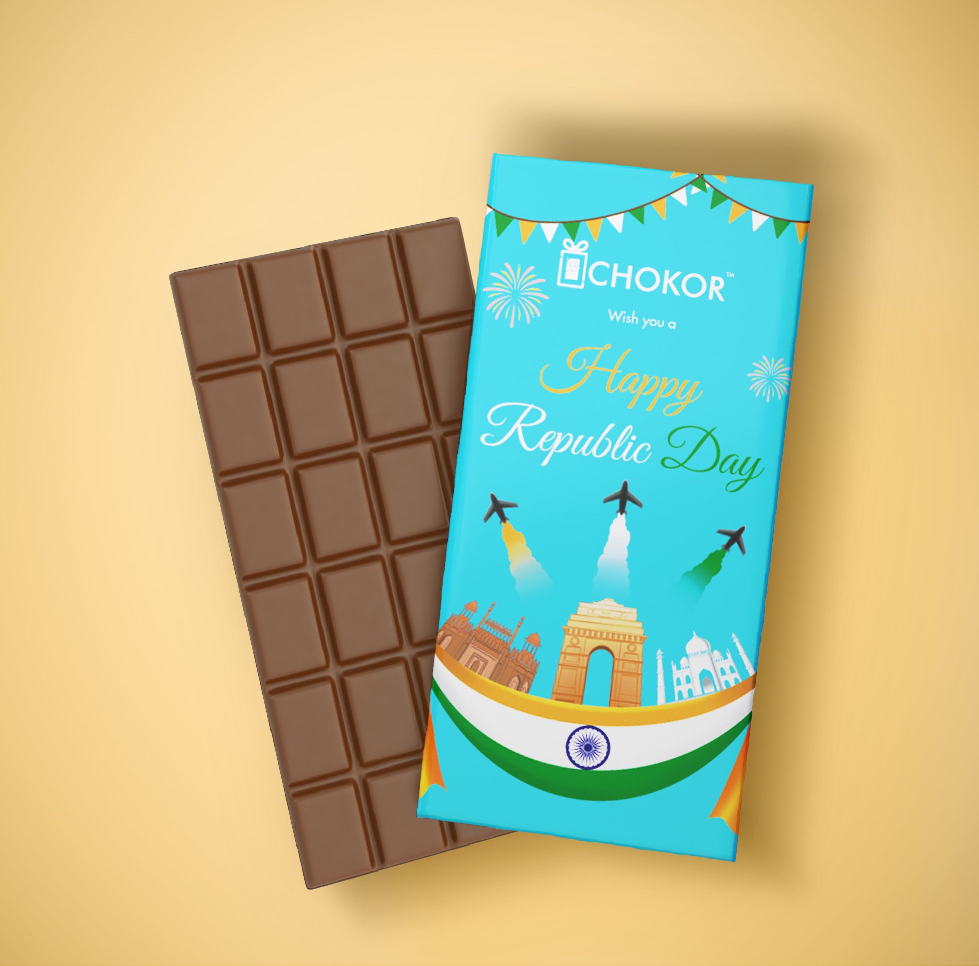 CHOKOR Happy Republic Day  - Milk Chocolate Bar