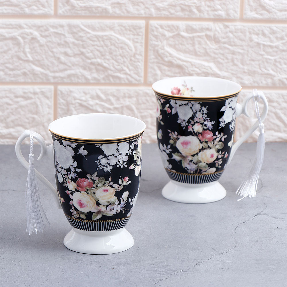 Black European Classic Vintage Couple Mug