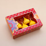 Set of 4 Modak Diyas - Yellow