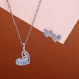 Candy Heart Pendant with Earring Set