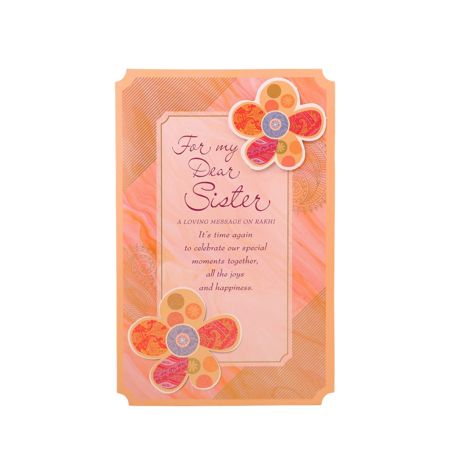 Dear Sister Raksha Bandhan Greeting Card With Envelope Pack of 2