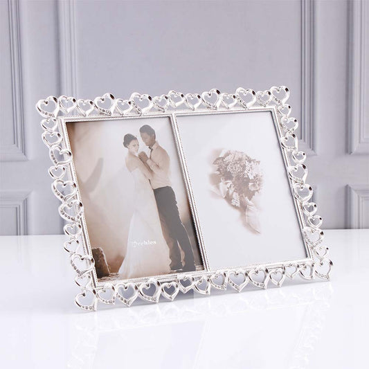Twin Space Silver Plated Photo Frame