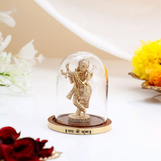 Murlidhar Krishna Idol - Gold