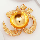Golden Om Akhand Jyoti Diya