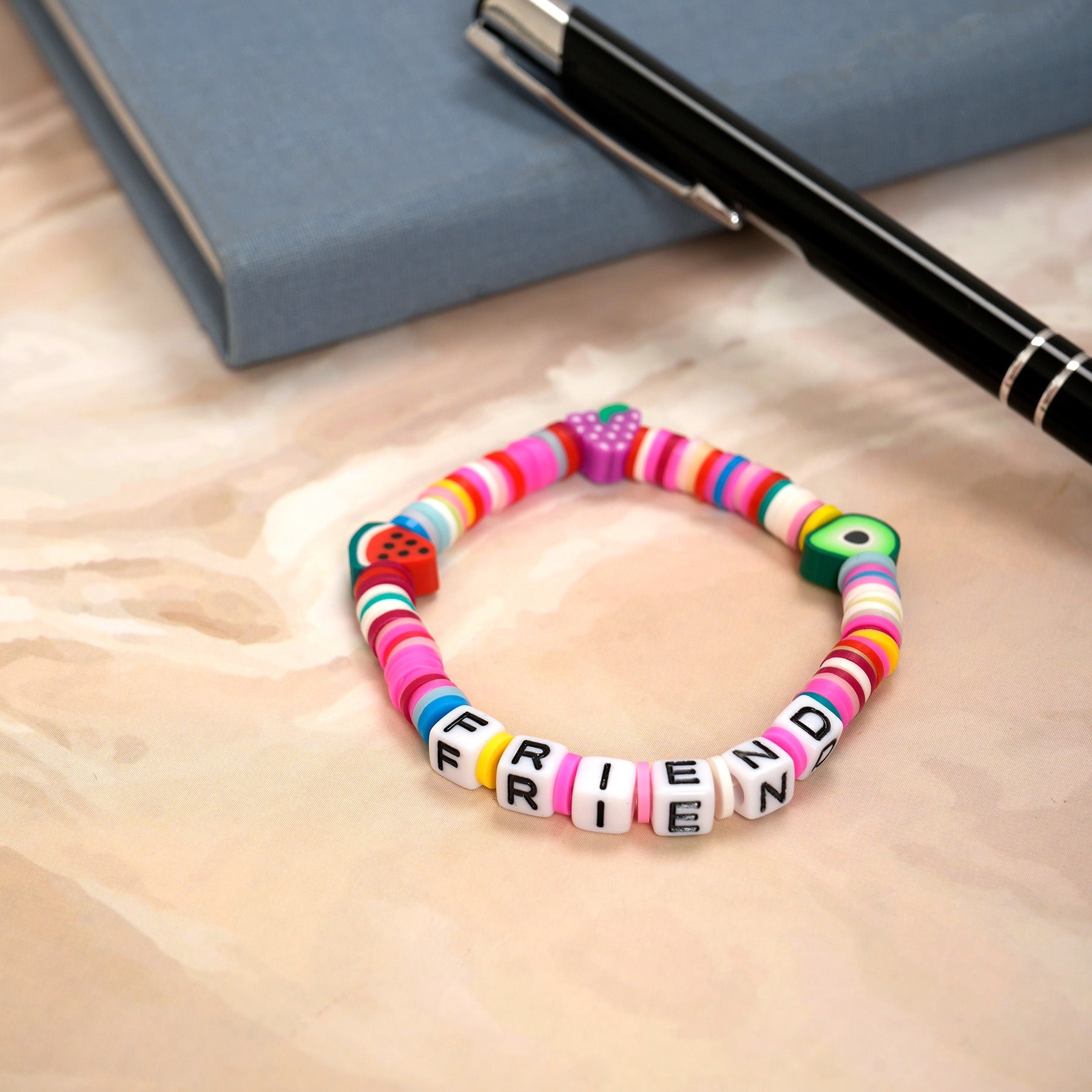 Colour Loop Fruit Bead Friendship Bracelet