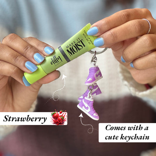 Elitty Imposter (Strawberry- Black) Lip Balm , Gentle & Safe for Everyday Use (6 GM)