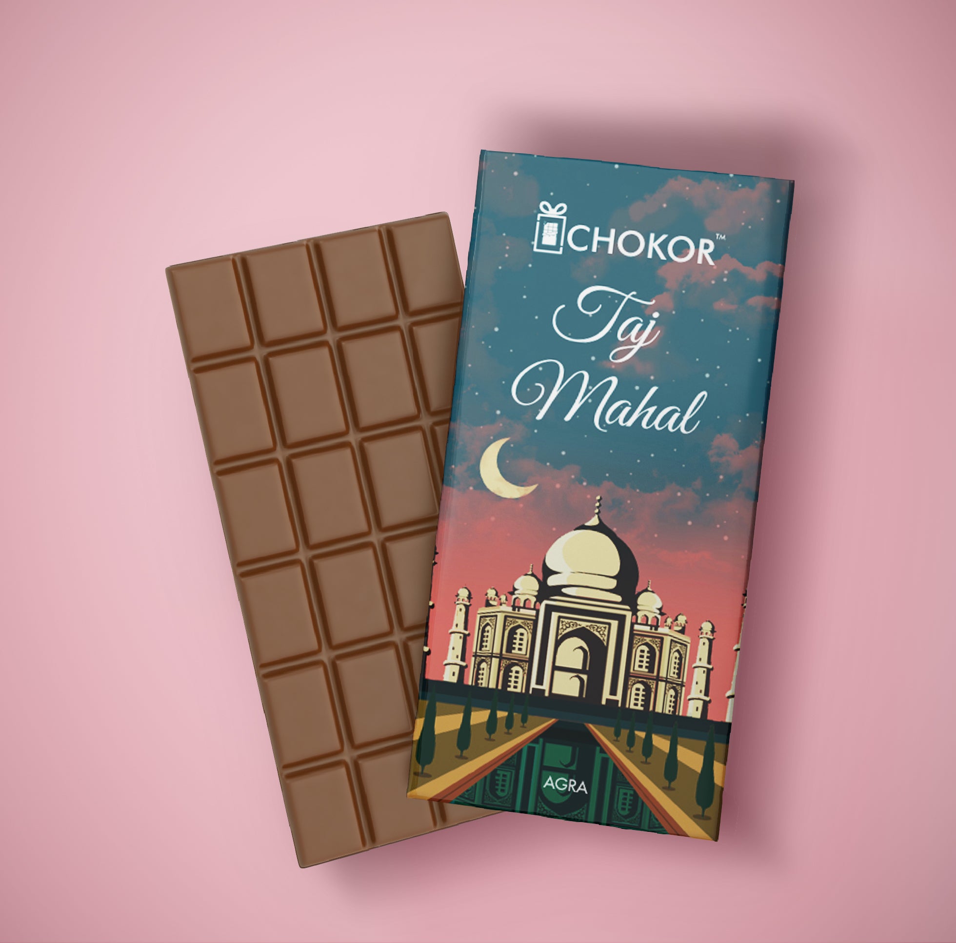 CHOKOR Taj Mahal - White Chocolate Bar