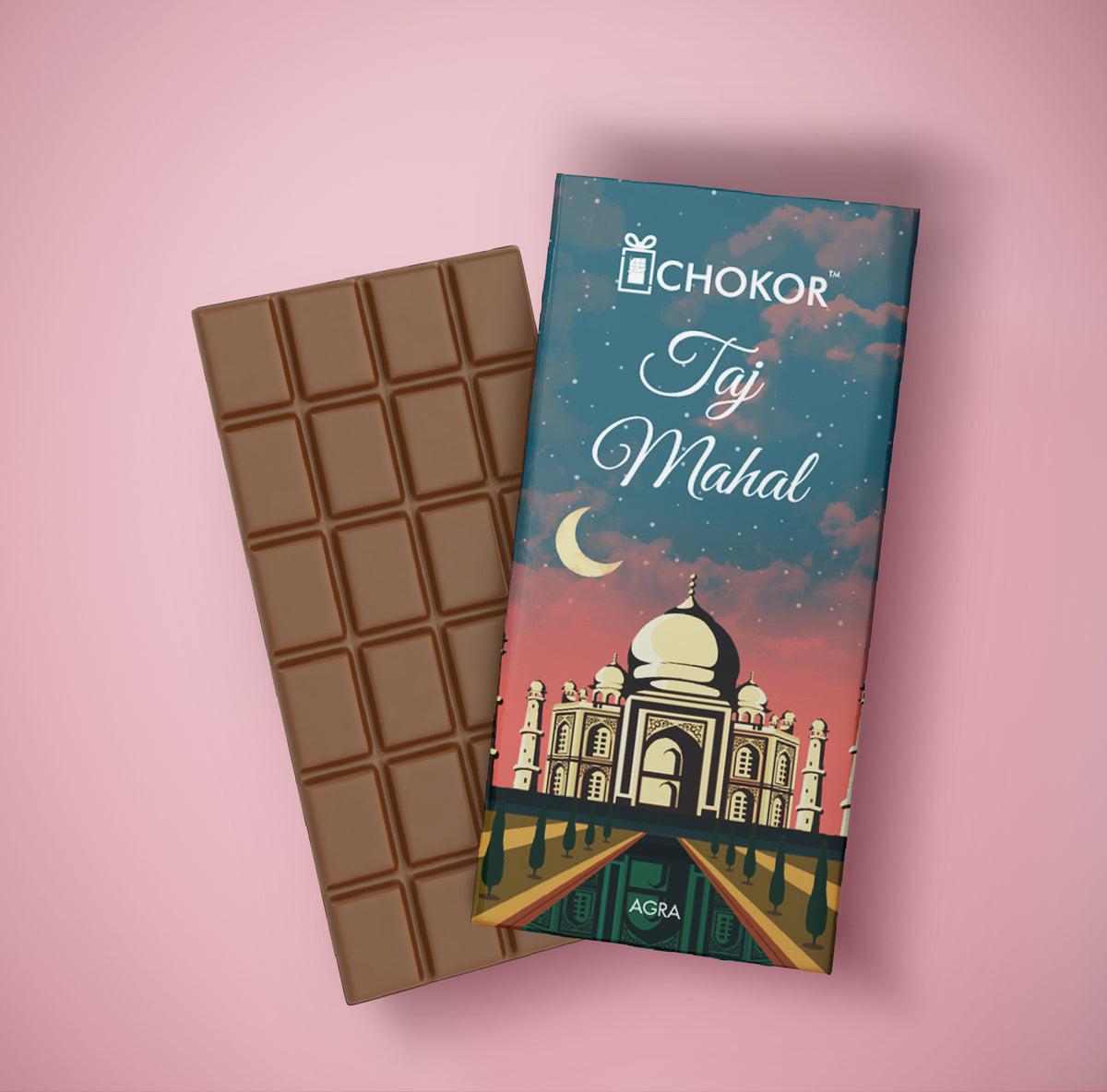 CHOKOR Taj Mahal - White Chocolate Bar