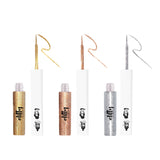 Elitty All That Glitters Waterproof Liquid Eyeliner Combo | Pack of 3 Glitter (Silver, Golden, Copper-Dark Rose Gold) Shades | Long Lasting | 4 ML Each