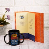 Warm Thoughts Rakhi Greeting Card With Three Handle Mug