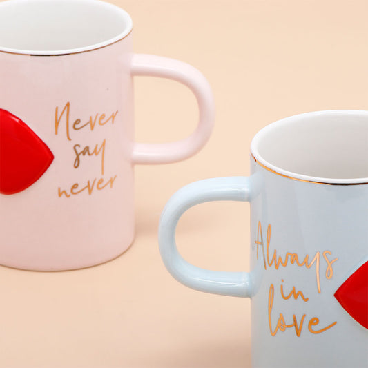 Always In Love Quoted Couple Mugs