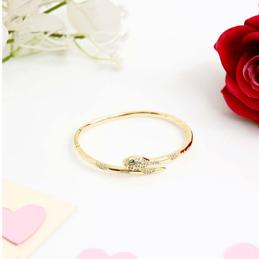 Goddess Serpent Golden Bracelet