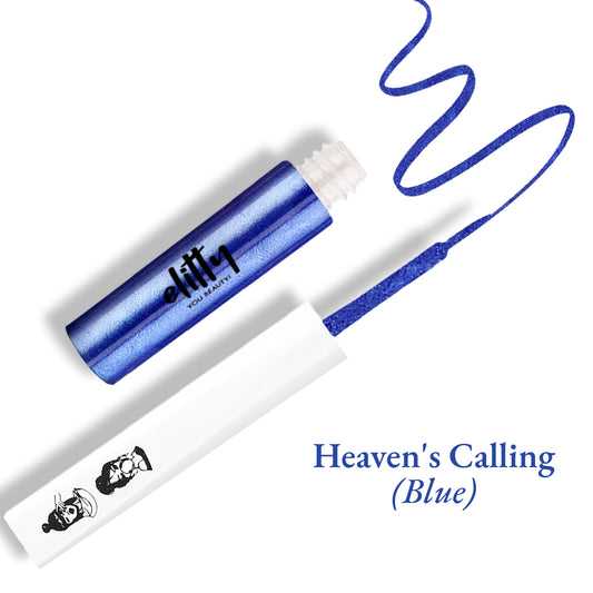 Elitty Blue Metallic Pop Coloured Eyeliner - Heaven's Calling (4ml)