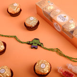 Hulk Rakhi with Ferrero Rocher - 50 GM