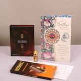 Ajmal Gold Series Perfume with Rakhi Greeting Card and Hersheys Bar Chocolate