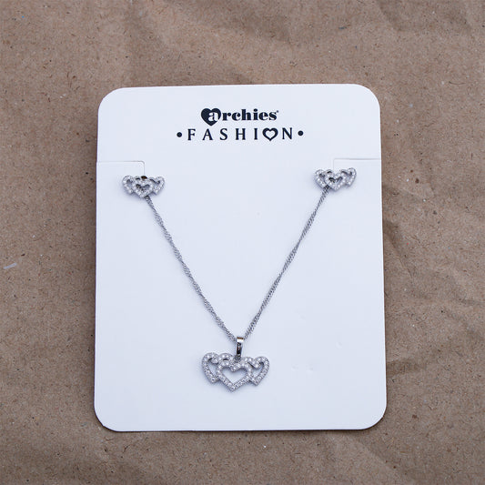 Amora Pendant with Earring Set