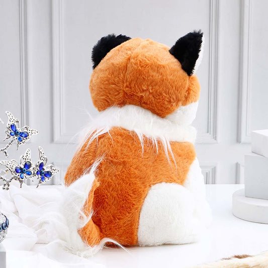 White and Brown Husky Soft Toy