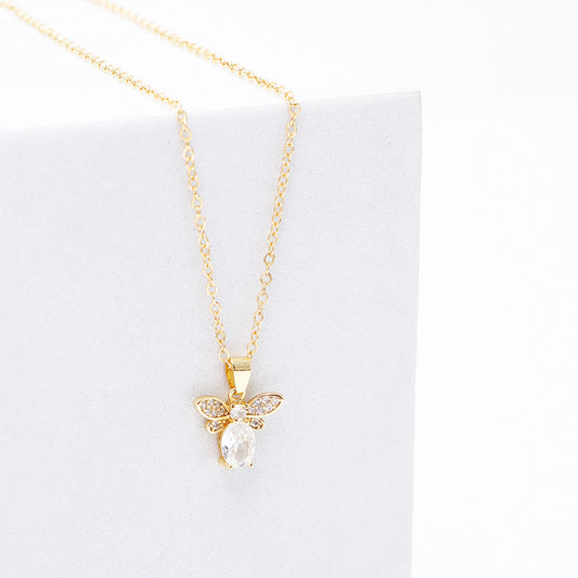 Bumblebee Bliss Pendant Earing Set with Gift Box