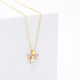 Bumblebee Bliss Pendant Earing Set with Gift Box