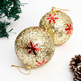Glittery Christmas Golden Balls