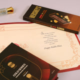 Ajmal Gold Series Perfume with Rakhi Greeting Card and Hersheys Coffee Bar