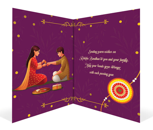 Wonderful Rakhi Personalised Greeting Card