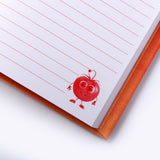 Apple Theme Googli Eyes Lock Notebook