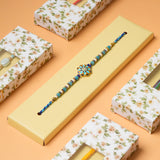 Traditional Blue Floral Rakhi
