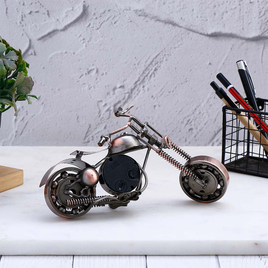 Retro Motorcycle Desk Clock