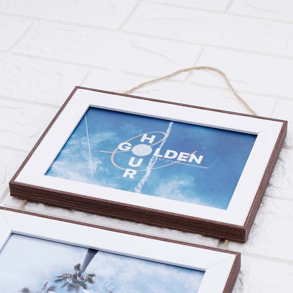 Golden Hour Dual Space Hanging Photo Frame