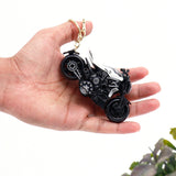White Superbike Keychain