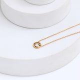 Keep Smile Golden Chain Pendant