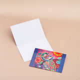 Pack Of 10 Peacock Seasons Greeting Card