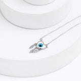 Silver Evil Eye Chain Pendant