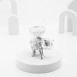 Silver Elephant Candle Holder