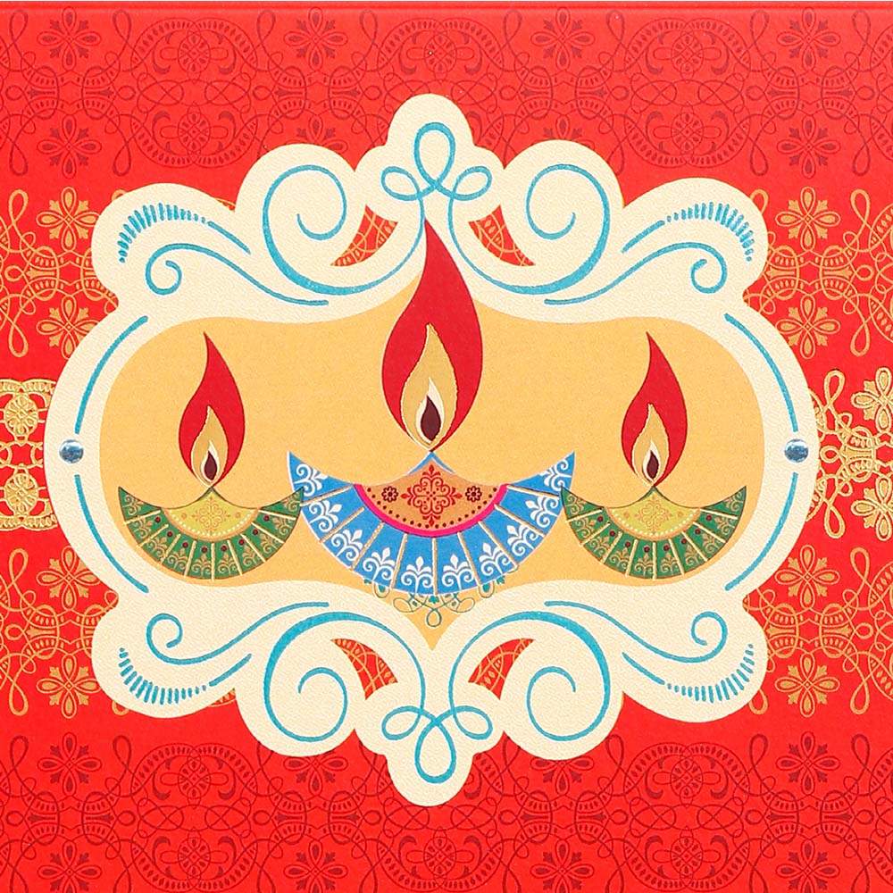 Sweet Diwali Seasons Greeting Card Pack Of 10