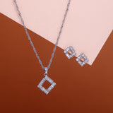 Sparkle Pendant with Earring Set