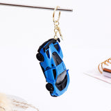 Cobalt Blue Sports Car Keychain