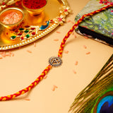 OM Premium Silver Rakhi