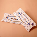 Blue Evil Eye Rakhi with Hersheys Kisses Hazelnut n Cookies