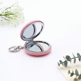 Pink Knitted Compact Mirror