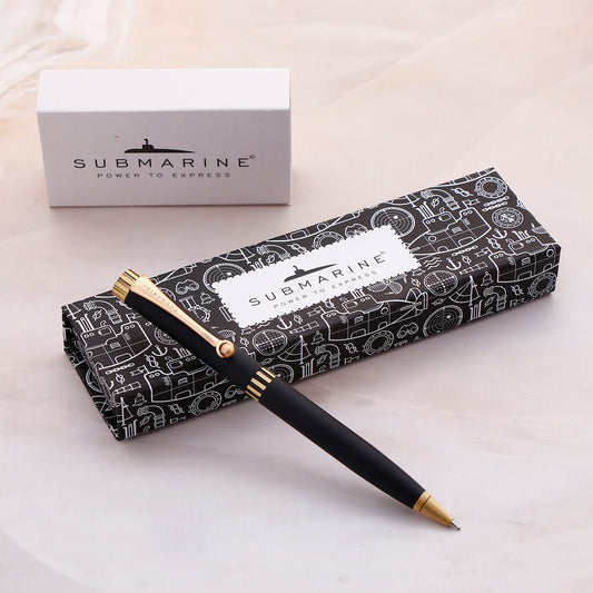 Submarine Matte Black Gold Pen