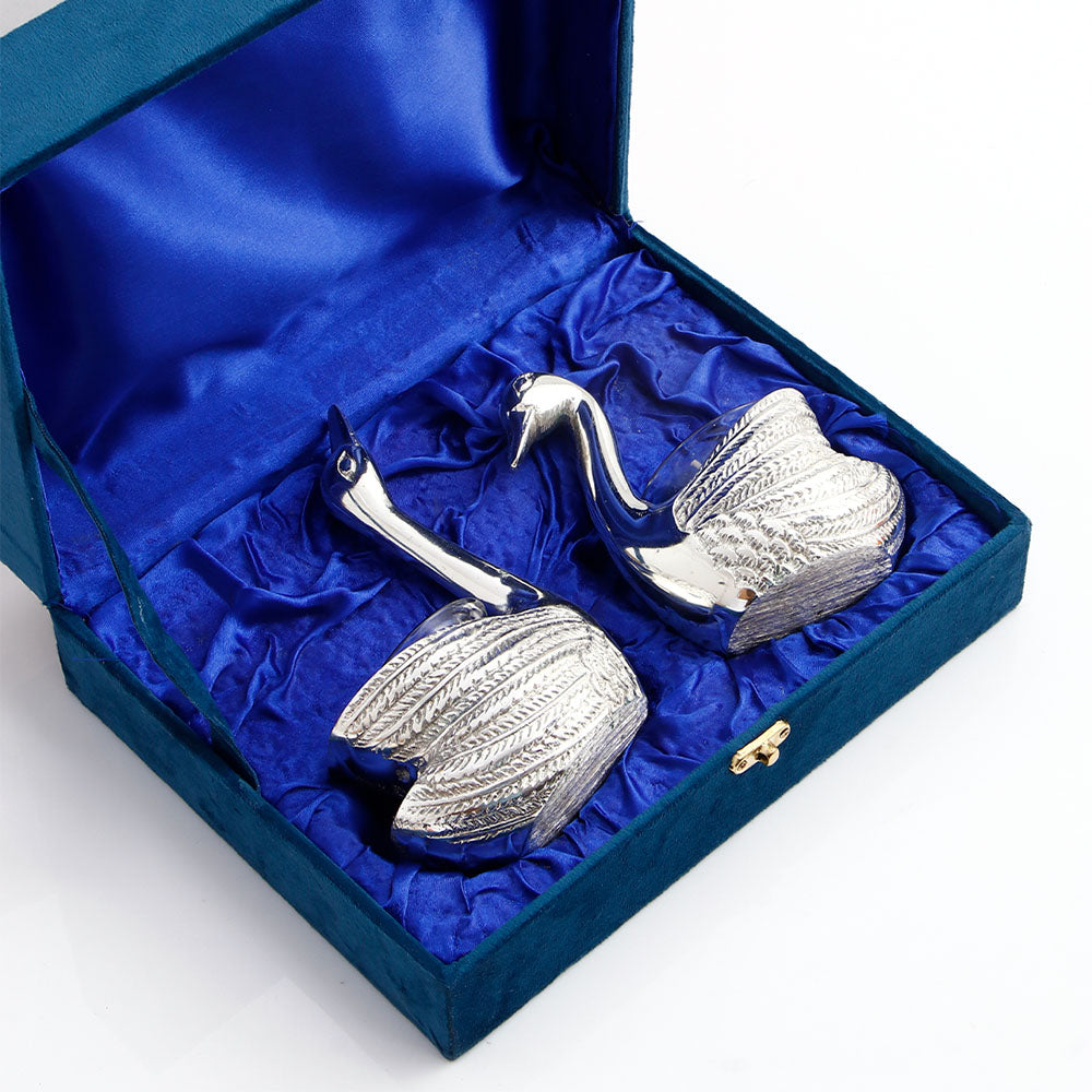 Pair of Swans Scented Candle Holders