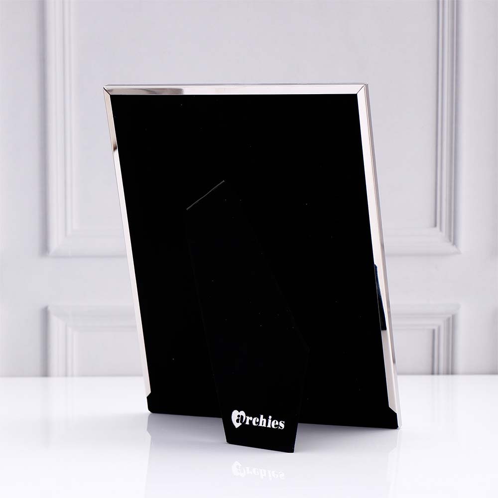 Textured Silver Plated Photo Frame