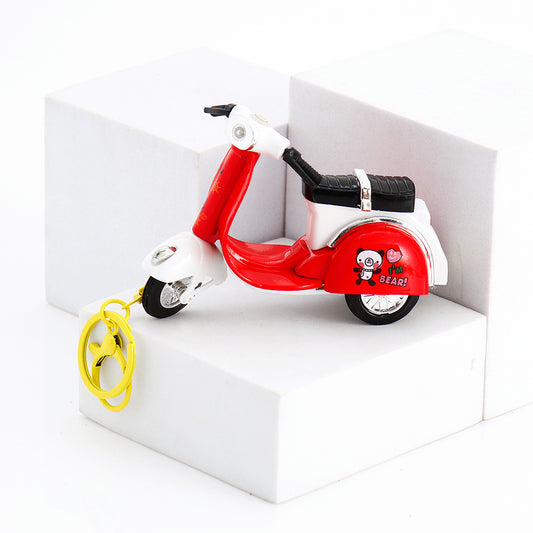 Red Two Wheeler Keychain