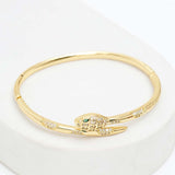 Goddess Serpent Golden Bracelet